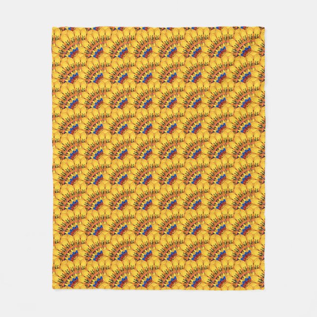Couverture Polaire Golden sunburst  (Devant)