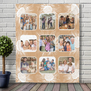 Couverture Polaire Golden Tournesol Famille simpliste 9 Photo Collage