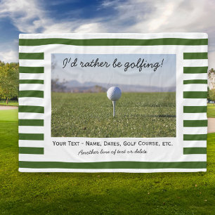 Couverture Polaire Golf sur mesure Photo de golf Vert et blanc