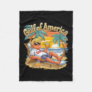 Couverture Polaire Golfe Retro Of America Est 2025 Vintage Beach Vaca
