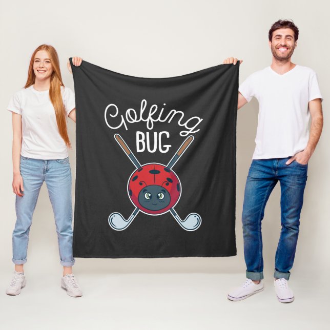 Couverture Polaire Golfing Bug Cute Sports Extérieurs Golf Gag Nouvea (En situation)
