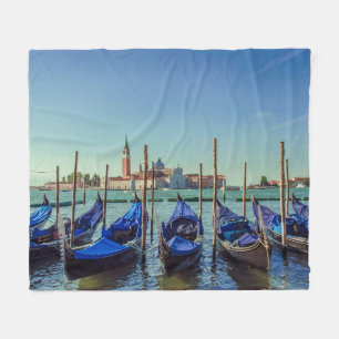 Couverture Polaire Gondolas à Venise, Italie