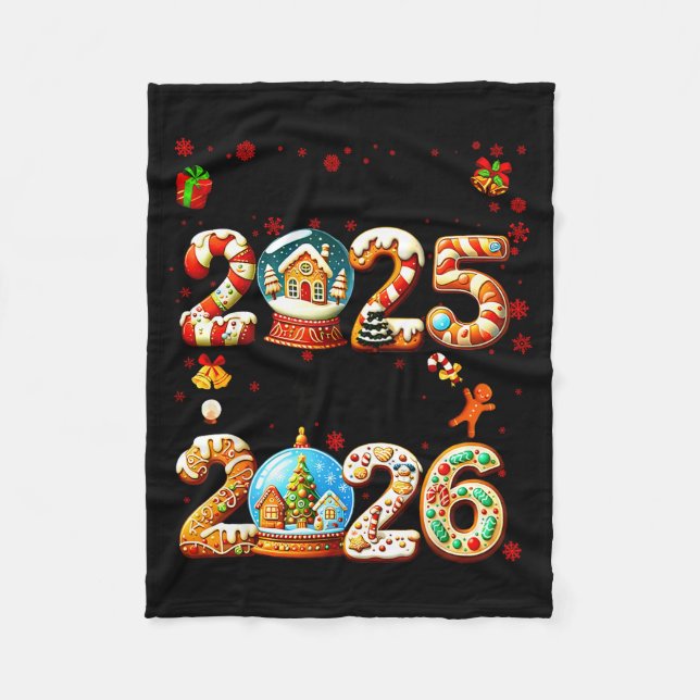 Couverture Polaire Goodbye 2025 Hello 2026 Christmas And Happy New Ye (Devant)
