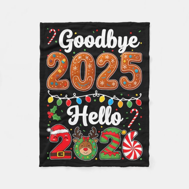 Couverture Polaire Goodbye 2025 Hello 2026 Happy New Year's Eve Chris (Devant)