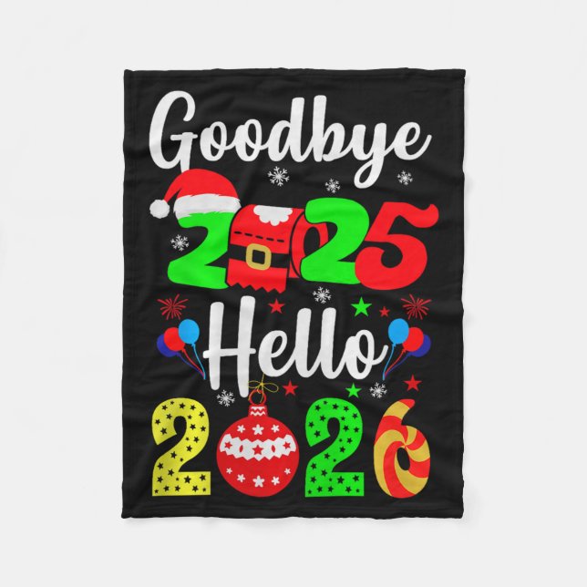 Couverture Polaire Goodbye 2025 Hello 2026 Happy New Year's Eve Chris (Devant)