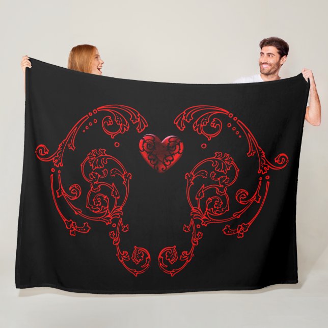 Couverture Polaire Goth Romantique, Délicat (En situation)