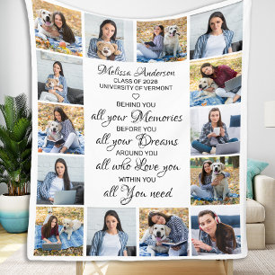 Couverture Polaire Graduate Graduation Inspirational 14 Photo Collage
