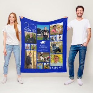 Couverture Polaire Graduation moderne 13 Photo Collage Couleur person
