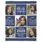Gradué 5 Photo Collage Marine Blue Graduation
