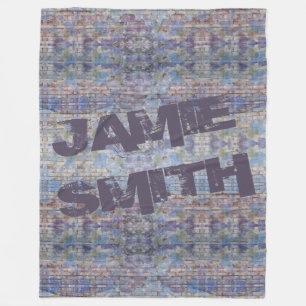 Couverture Polaire Graffiti Abstrait coloré Wall Street Art