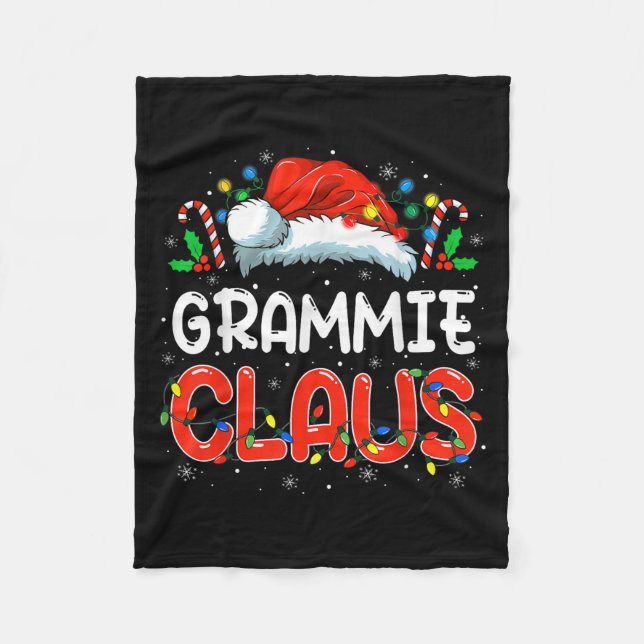 Couverture Polaire Grammie Claus Christmas Family Matching Pajamas Fu (Devant)