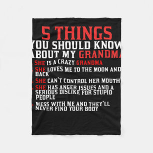 Couverture Polaire Grand-mère et petits-enfants