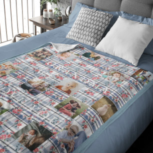 Couverture Polaire Grand-mère, on t'aime   Floral Quilt 14 Photo