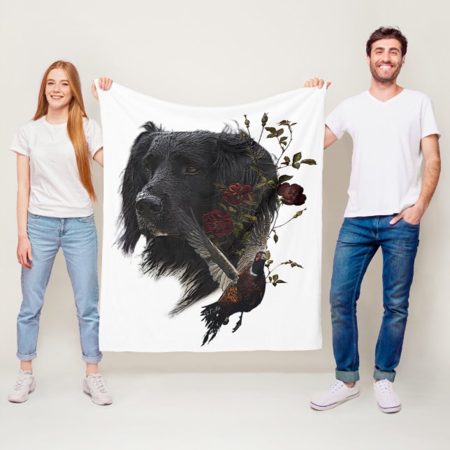 Couverture Polaire Grand Munsterlander avec faisan (En situation)