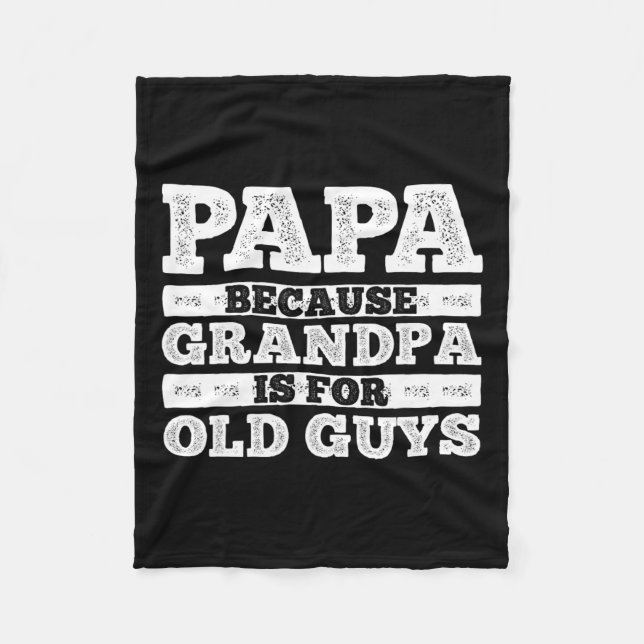 Couverture Polaire Grand-Père cool Papi Art Pour Hommes Grand-Père Pa (Devant)