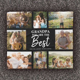 Couverture Polaire Grand-père Vous êtes le meilleur collage photo mod