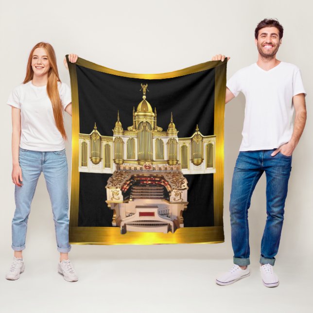 Couverture Polaire Grand Pipe Orgue, Organisateur Accent Cadeau (En situation)