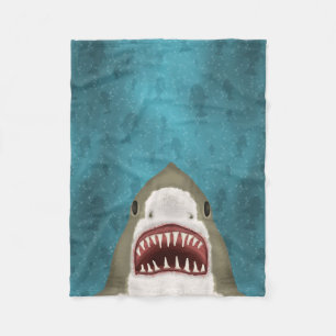 Couverture Polaire Grande attaque de requin blanc Poisson océanique