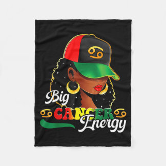 Couverture Polaire Grande Énergie Cancer Femmes Noires Filles Afro As