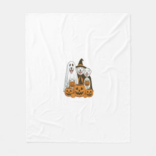 Couverture Polaire Grande Pyrenees Chien Fantôme Sorcière Halloween C