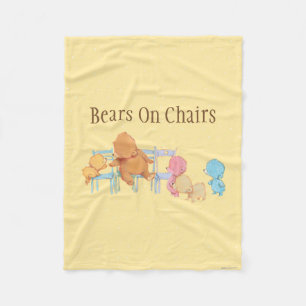 Couverture Polaire Grandes chaises de la part quatre d'ours Brown et