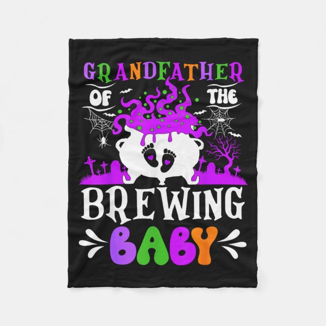 Couverture Polaire Grandfather Of The Brewing Baby Grandpa To Be Hall (Devant)