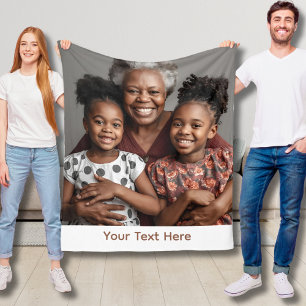 Couverture Polaire Grandma Blanket Personnalisée Fleece Idée cadeau c