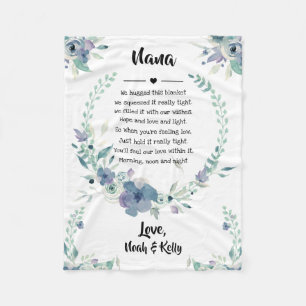 Couverture Polaire Grandma Grammy Nana de Grandkids
