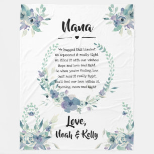 Couverture Polaire Grandma Grammy Nana de Grandkids