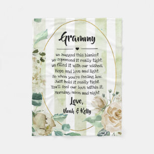 Couverture Polaire Grandma Grammy Nana de Grandkids