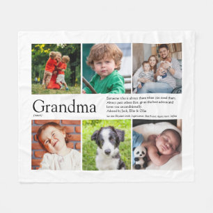 Couverture Polaire Grandma Granny Définition Collage Photo