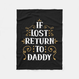 Couverture Polaire Grandpa Gift If Lost Return To Daddy