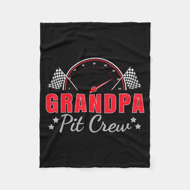 Couverture Polaire Grandpa T Crew Race Car Driver Birthday Party Raci (Devant)