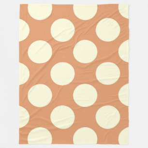 Couverture polaire Grands cercles Points Crème Bro