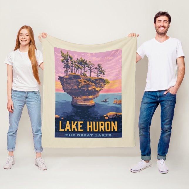 Couverture Polaire Grands Lacs | Lac Huron (En situation)