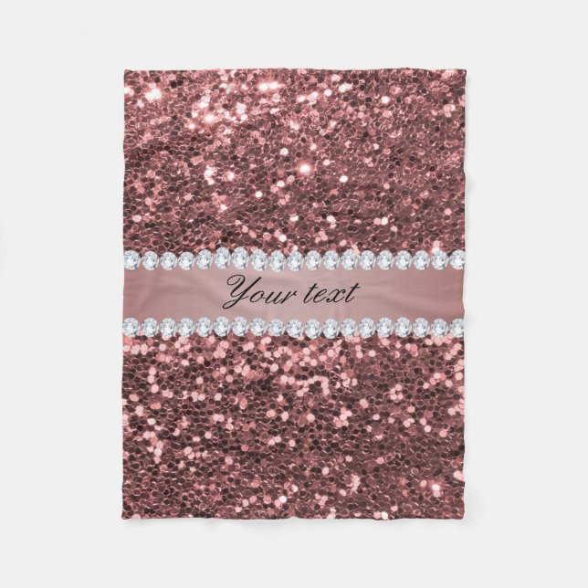 Couverture Polaire Grands parties scintillantes et diamants roses de (Devant)