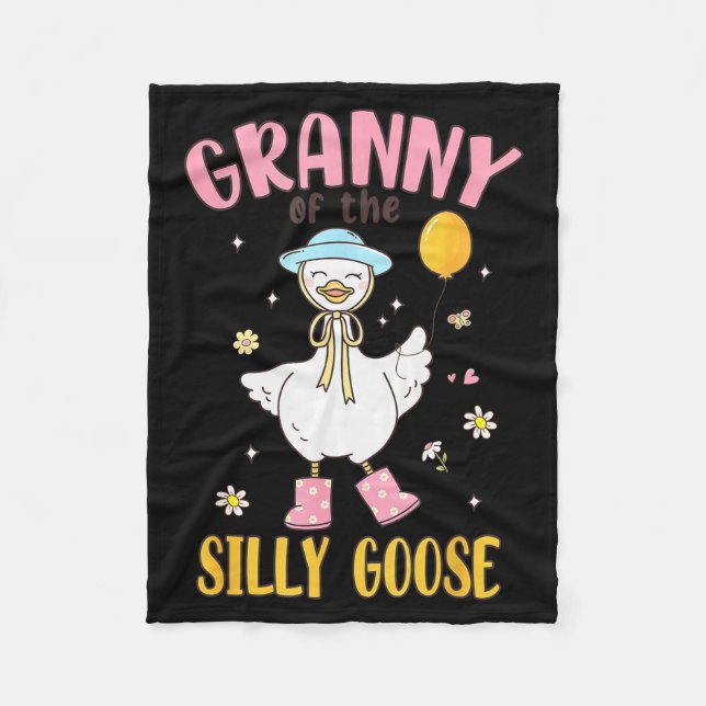 Couverture Polaire Granny Of The Silly Goose First Birthday Family Ma (Devant)
