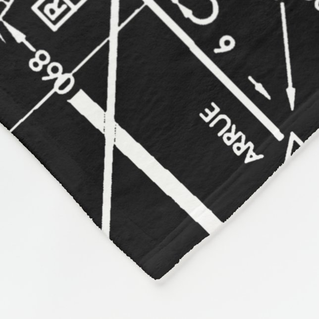 Couverture Polaire Graphique aéronautique (Coin)