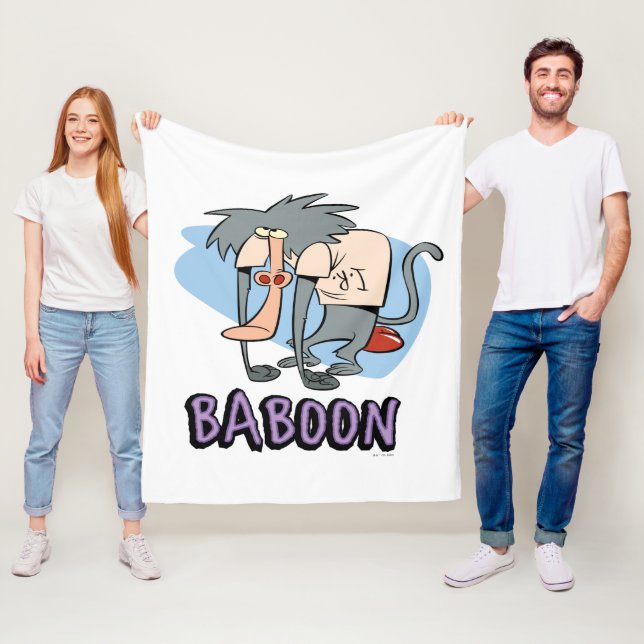 Couverture Polaire Graphique de caractères I.R. Baboon (En situation)