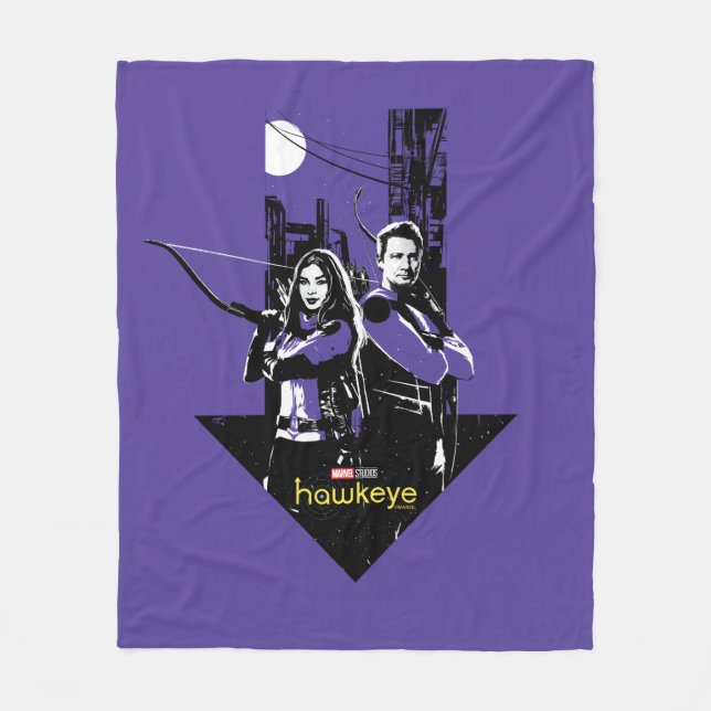 Couverture Polaire Graphique de Kate Bishop & Hawkeye Arrow (Devant)