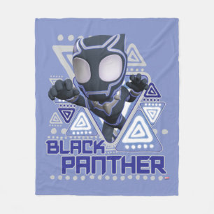 Couverture Polaire Graphique de personnage triangulaire de Black Pant
