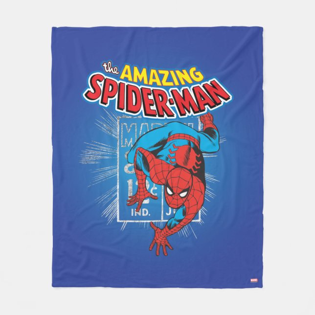 Couverture Polaire Graphique de prix rétro Spider-Man (Devant)