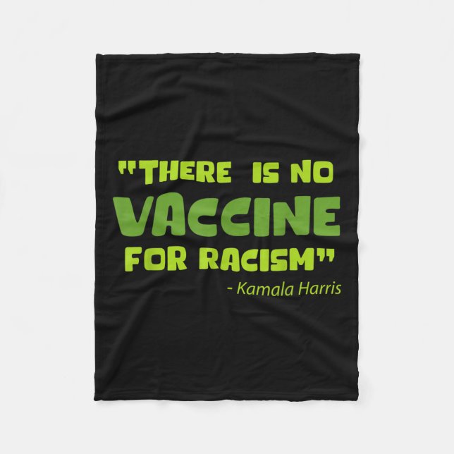 Couverture Polaire Graphique d'Humour amusant vacciné Kamala Harris C (Devant)