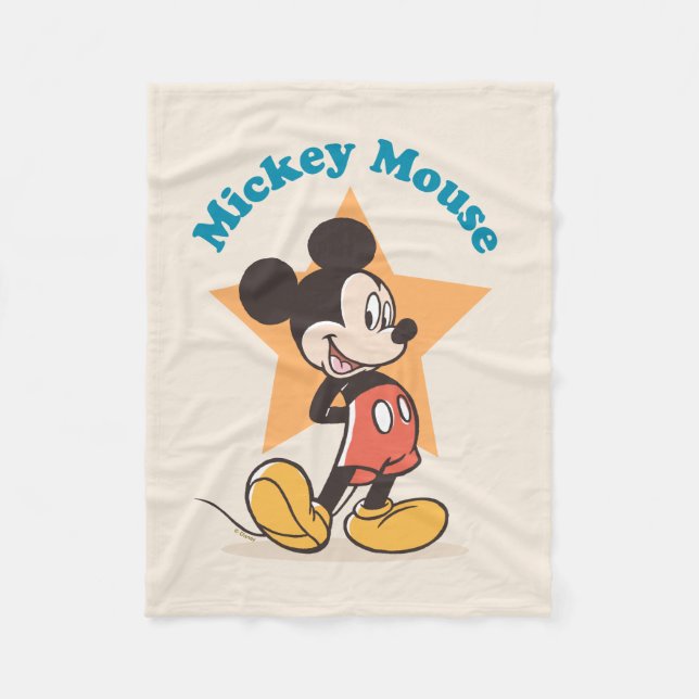 Couverture Polaire Graphique du nom de star de Mickey Mouse (Devant)