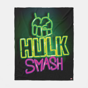 Couverture Polaire Graphique néon Hulk Smash