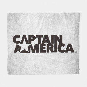 Couverture Polaire Graphisme de nom d'étoile stylisé Captain America