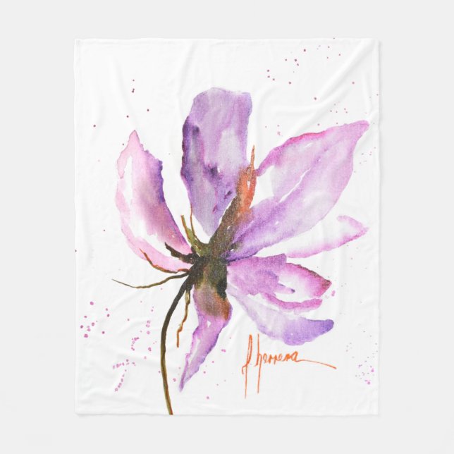 Couverture Polaire Gras Floral IV (Devant)