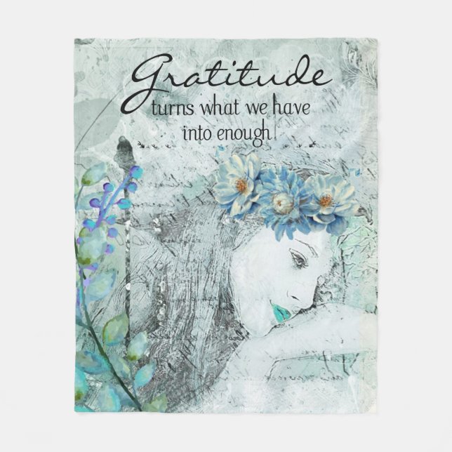 Couverture Polaire Gratitude (Devant)