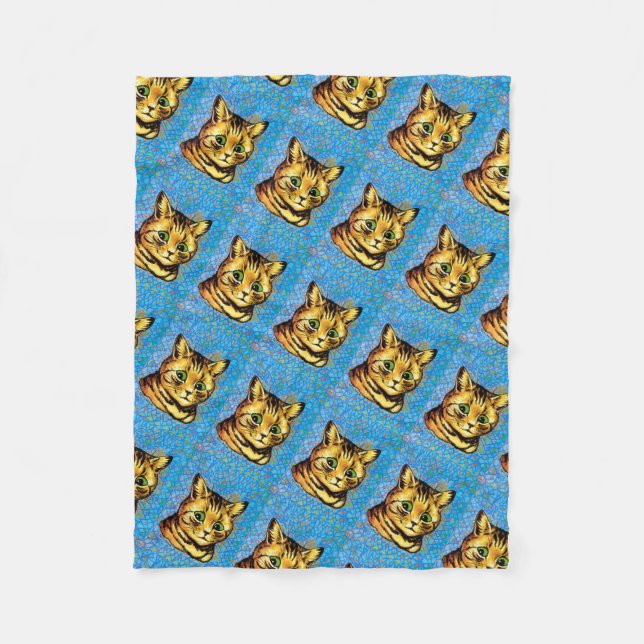 Couverture Polaire Green Eye Cat, Louis Wain (Devant)