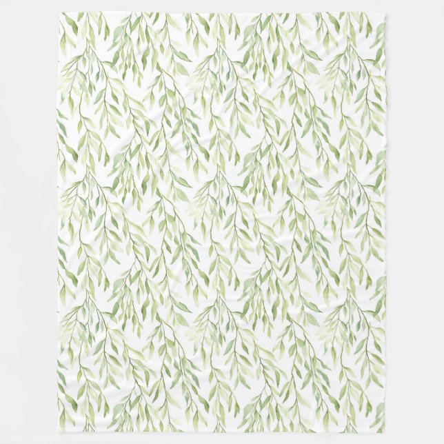 Couverture Polaire Green Leaves (Devant)
